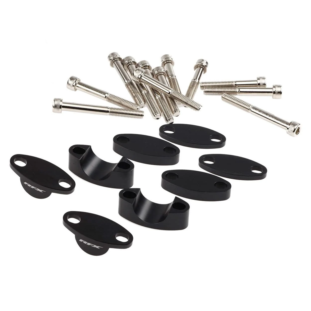 RFX Race Handlebar Riser Kit 22.2mm (Black) Universal