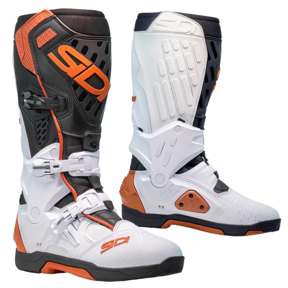 Sidi CrossAir White Black Bronze Motocross Boots - Image 2