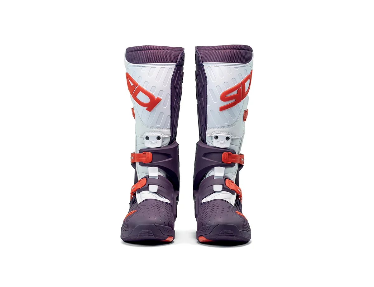 Sidi CrossAir White Wine Motocross Boots - Image 6