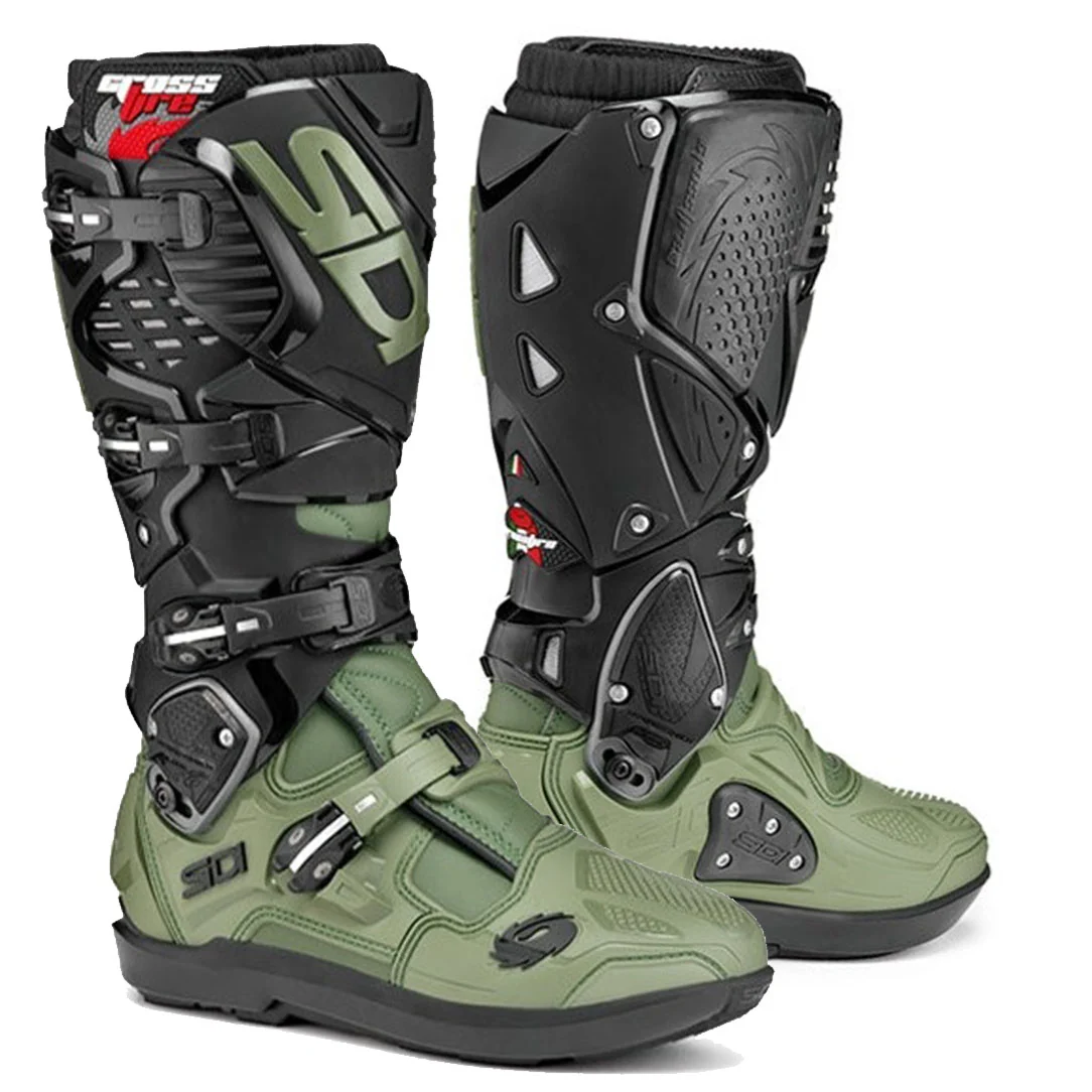 Sidi Crossfire 3 SRS Army Black Motocross Boots - Image 2