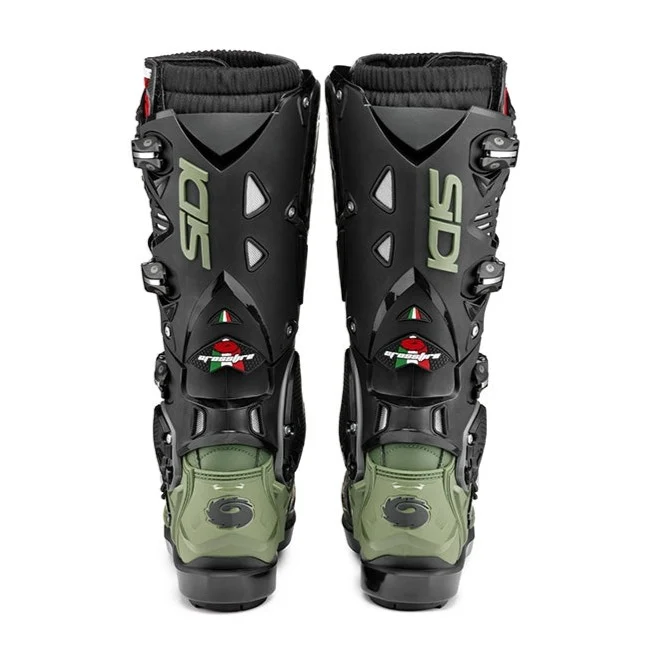 Sidi Crossfire 3 SRS Army Black Motocross Boots - Image 6
