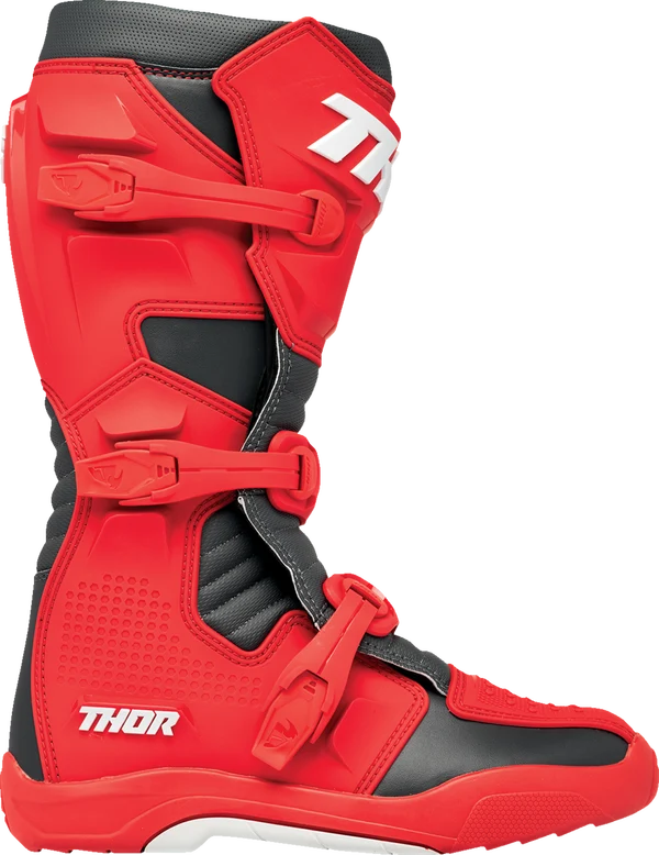 Thor Blitz XR Kids Youth Motocross Boots Red Black - Image 3
